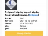 Denizli granit küp taş begonit küp taş 